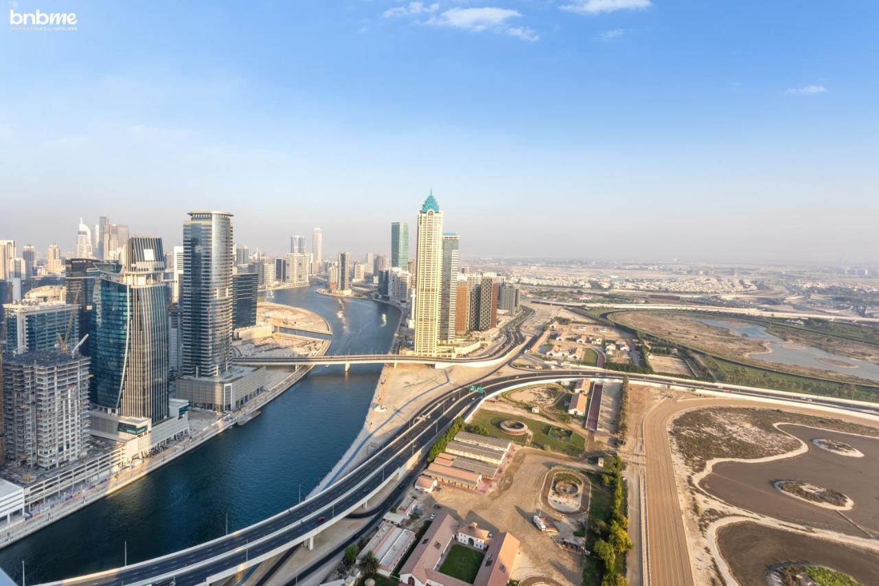 Bnbmehomes - Luxury 2B Apt - Al Habtoor - Amna Tower - 5044 Dubai Dış mekan fotoğraf